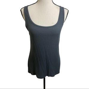 Calida Switzerland tank top ribbed grey size medium round neckline. Modal